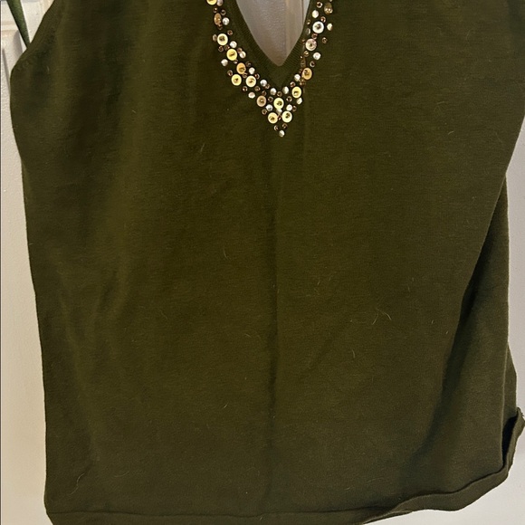 New York & Company Olive Sequin Camisole - Picture 3 of 9